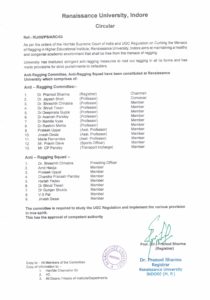 anti ragging committee