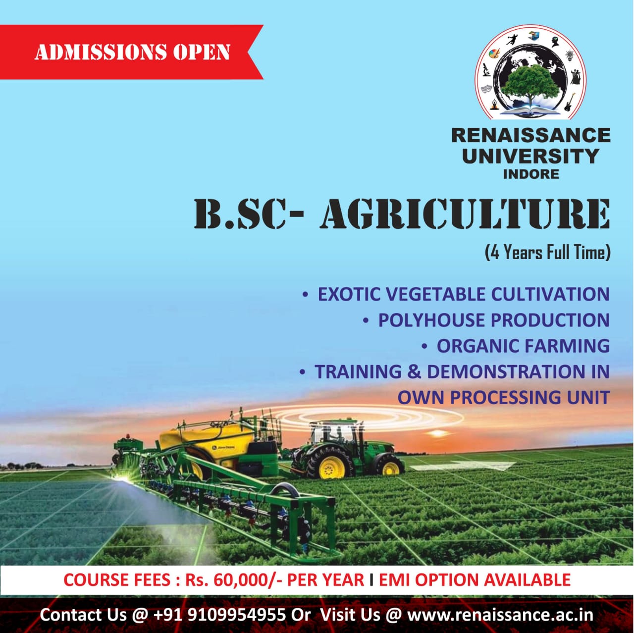 Top B.Sc Agriculture College | B.Sc. Agriculture Course In Indore